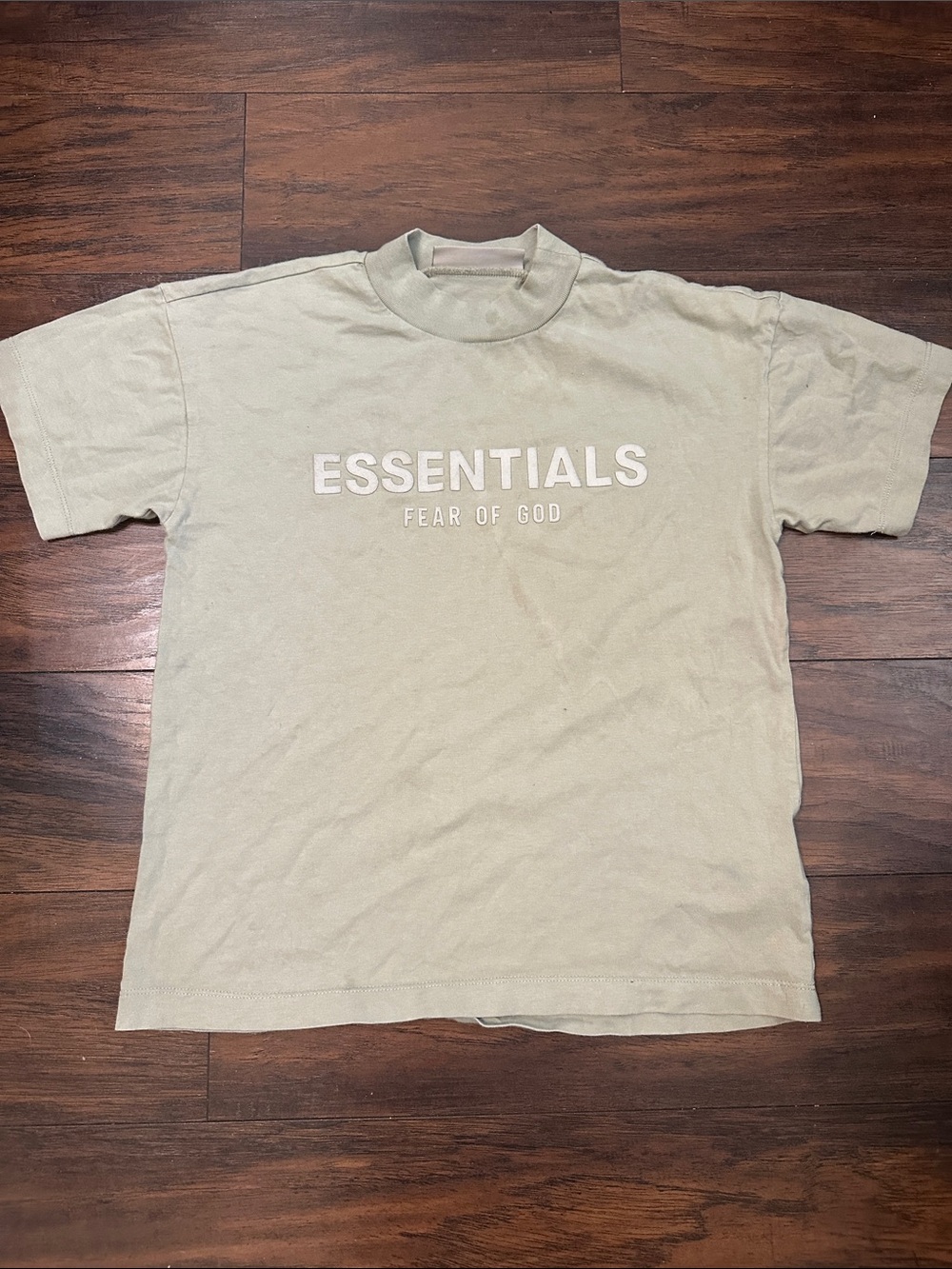 Fear of God ESSENTIALS Short Sleeve Tee in Sage Green